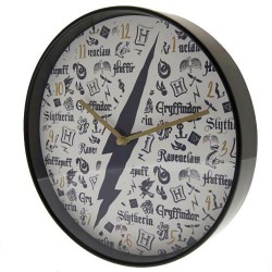 Horloge Murale Harry Potter Geaphique Symboles Geeks Sur Logeekdesign