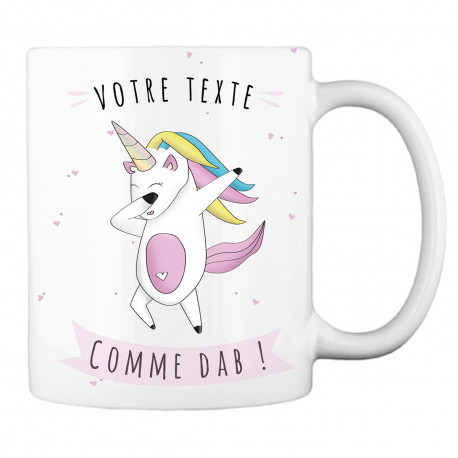 Mug Licorne Dab à Personnaliser