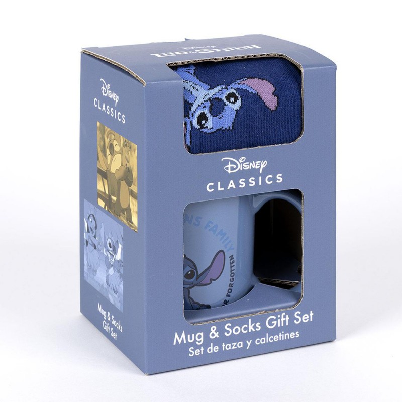 Coffret 3 Paires Chaussettes Stitch Disney Love Stitch sur Logeekdesign