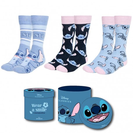 Coffret 3 Paires de Chaussettes Stitch Disney