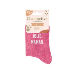 Chaussettes Paillettes Famille Fantaisie